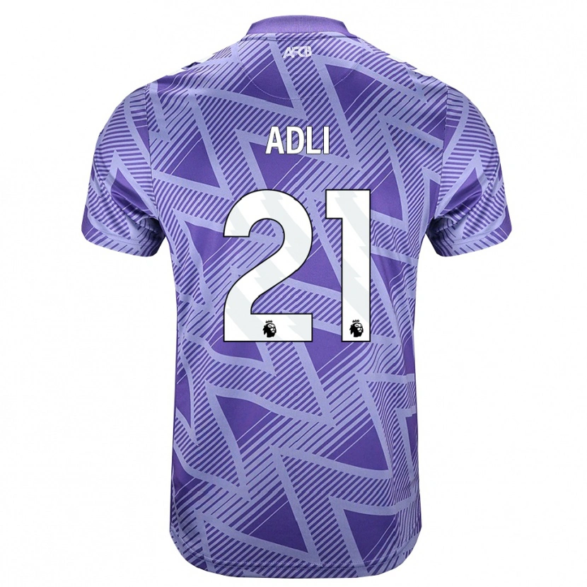 Danxen Kinderen Amine Adli #21 Licht Violet Rood Wit Uitshirt Uittenue 2026/27 T-Shirt