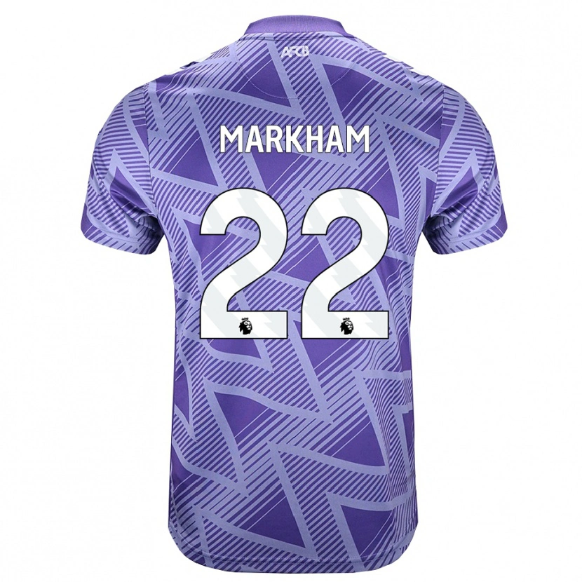 Danxen Kinderen Jenna Markham #22 Licht Violet Rood Wit Uitshirt Uittenue 2026/27 T-Shirt