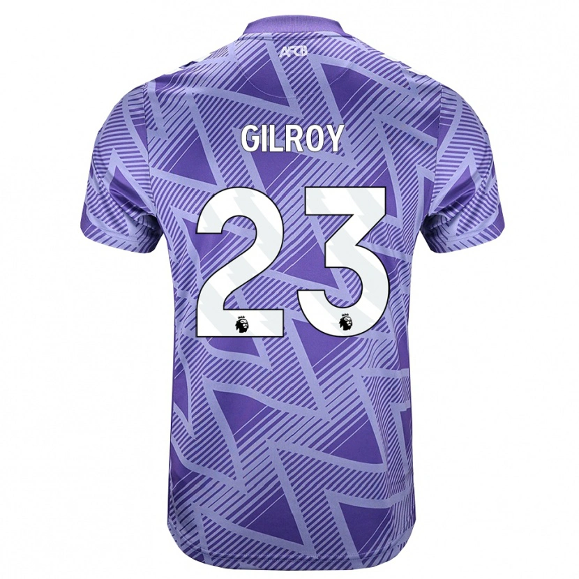 Danxen Kinderen Chloe Gilroy #23 Licht Violet Rood Wit Uitshirt Uittenue 2026/27 T-Shirt