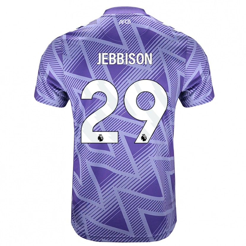 Danxen Kinderen Daniel Jebbison #29 Licht Violet Rood Wit Uitshirt Uittenue 2026/27 T-Shirt