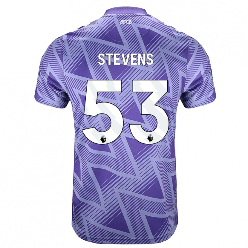 Danxen Kinderen Charlie Stevens #53 Licht Violet Rood Wit Uitshirt Uittenue 2026/27 T-Shirt