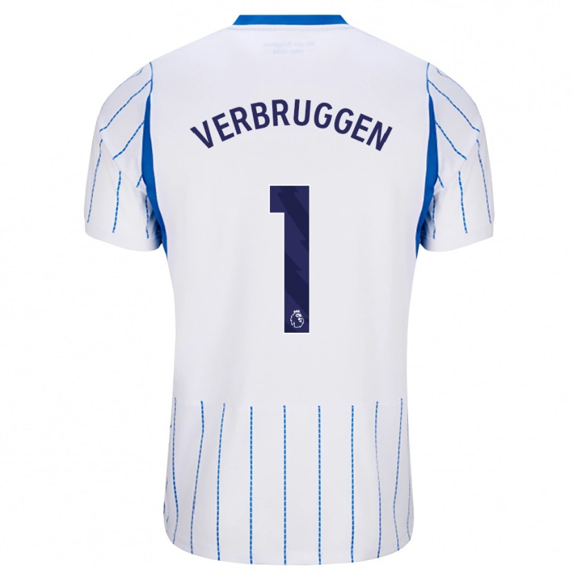 Danxen Kinderen Bart Verbruggen #1 Hemelsblauw Wit Uitshirt Uittenue 2026/27 T-Shirt