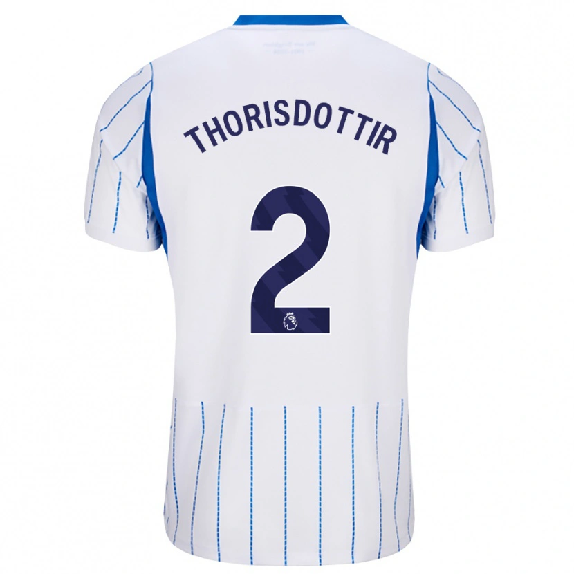 Danxen Kinderen Maria Thorisdottir #2 Hemelsblauw Wit Uitshirt Uittenue 2026/27 T-Shirt