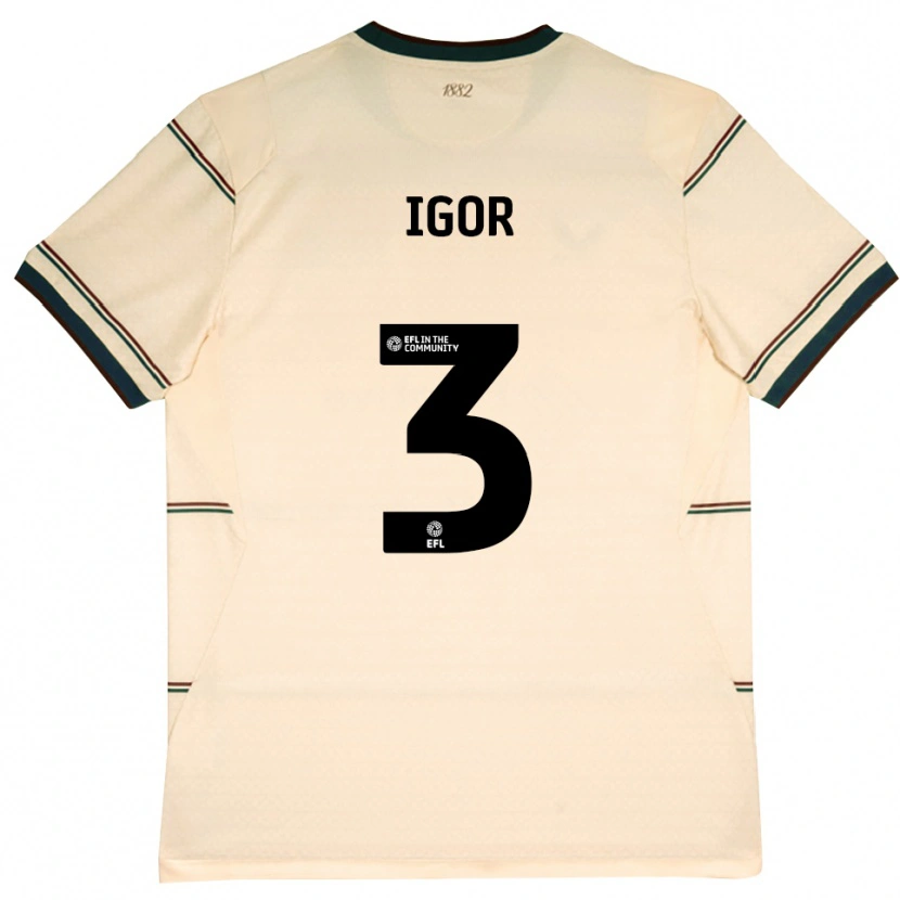 Danxen Kinderen Igor Julio #3 Beige Bordeaux Uitshirt Uittenue 2026/27 T-Shirt