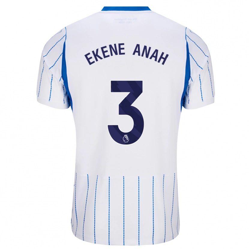 Danxen Kinderen Cristiano Ekene Anah #3 Hemelsblauw Wit Uitshirt Uittenue 2026/27 T-Shirt