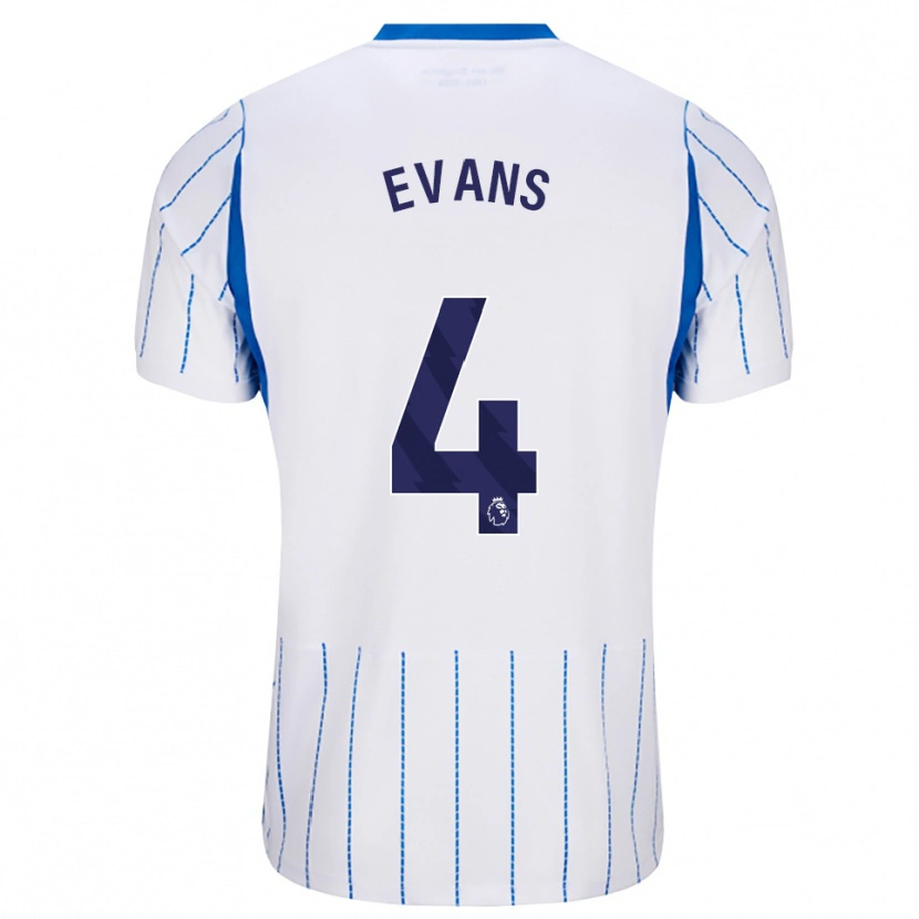 Danxen Kinderen Jake Evans #4 Hemelsblauw Wit Uitshirt Uittenue 2026/27 T-Shirt