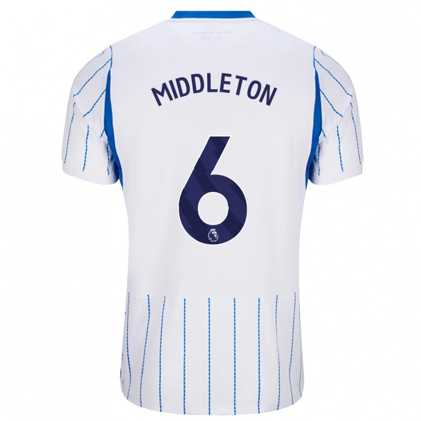 Danxen Kinderen Jesse Middleton #6 Hemelsblauw Wit Uitshirt Uittenue 2026/27 T-Shirt