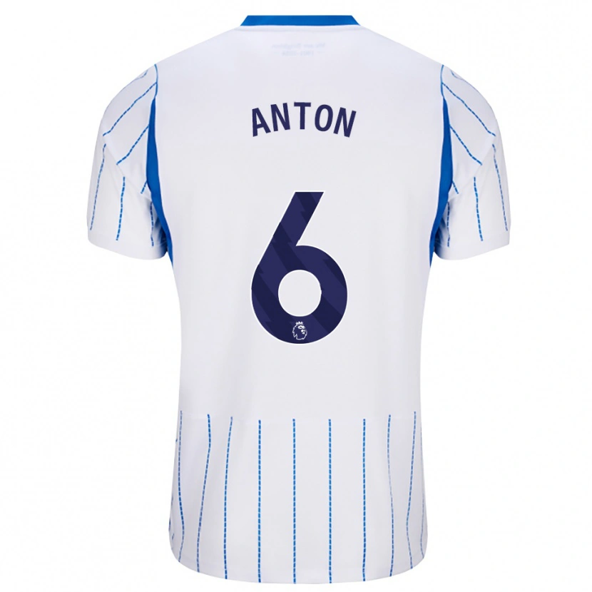 Danxen Kinderen Anton Palmer #6 Hemelsblauw Wit Uitshirt Uittenue 2026/27 T-Shirt