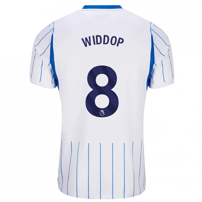 Danxen Kinderen Fraser Widdop #8 Hemelsblauw Wit Uitshirt Uittenue 2026/27 T-Shirt