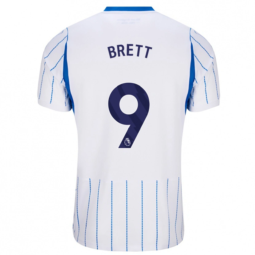 Danxen Kinderen Adam Brett #9 Hemelsblauw Wit Uitshirt Uittenue 2026/27 T-Shirt