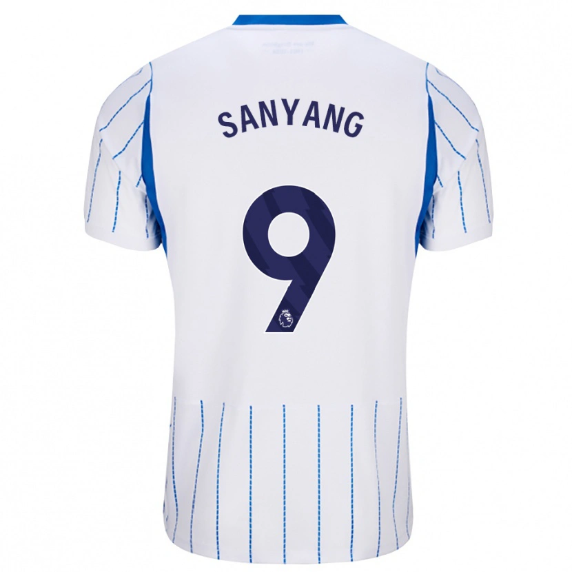 Danxen Kinderen Musa Sanyang #9 Hemelsblauw Wit Uitshirt Uittenue 2026/27 T-Shirt