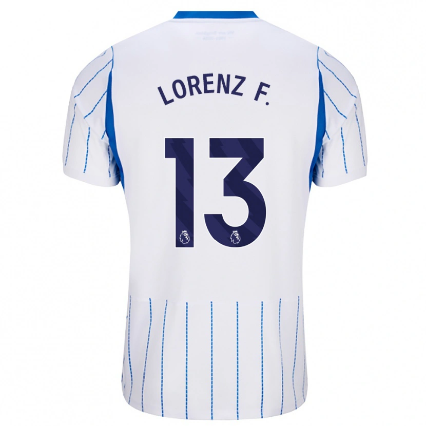 Danxen Kinderen Lorenz Ferdinand #13 Hemelsblauw Wit Uitshirt Uittenue 2026/27 T-Shirt