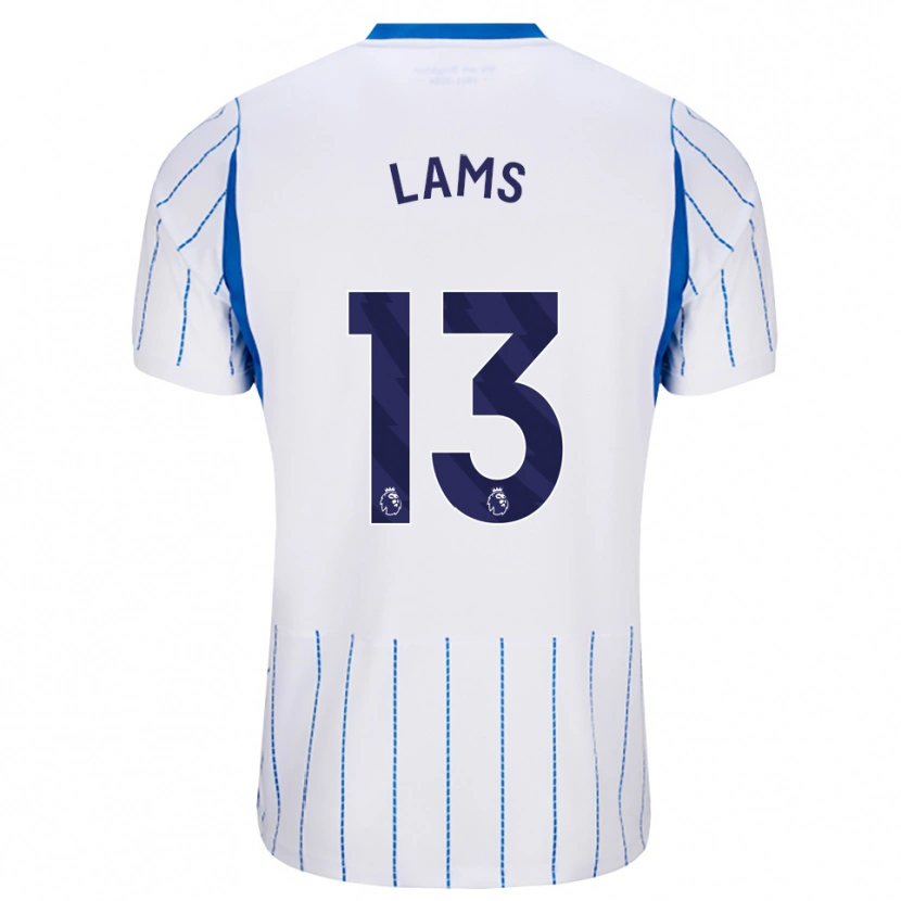 Danxen Kinderen George Lams #13 Hemelsblauw Wit Uitshirt Uittenue 2026/27 T-Shirt