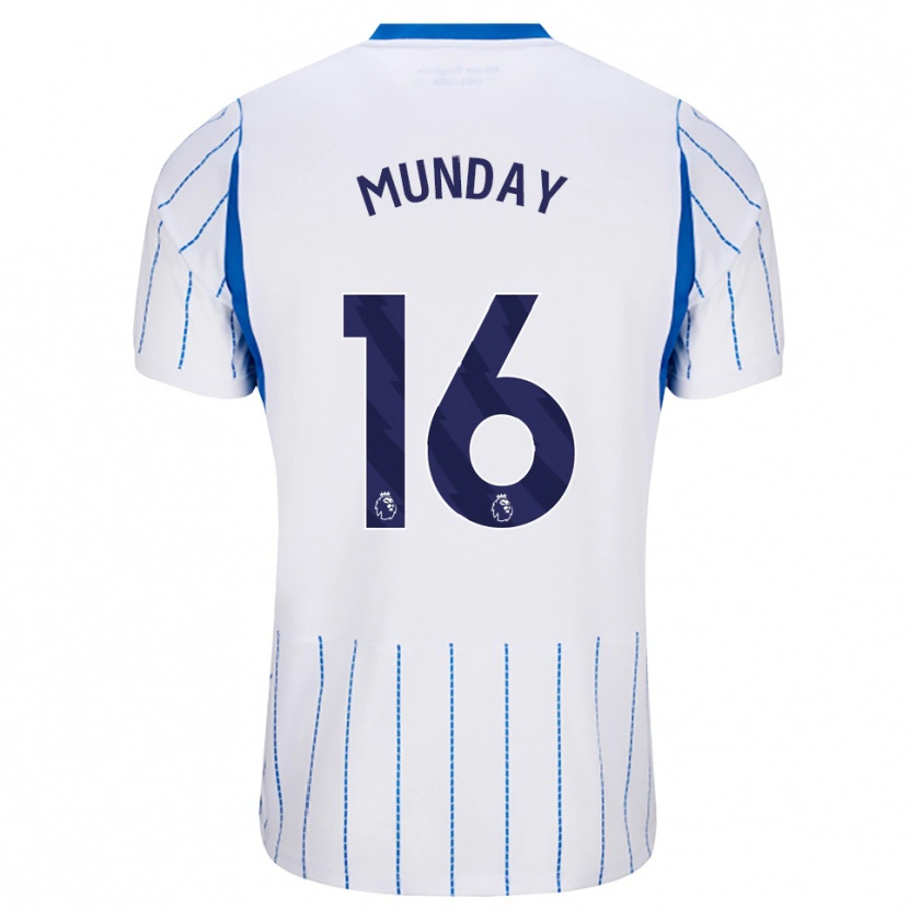 Danxen Kinderen George Munday #16 Hemelsblauw Wit Uitshirt Uittenue 2026/27 T-Shirt