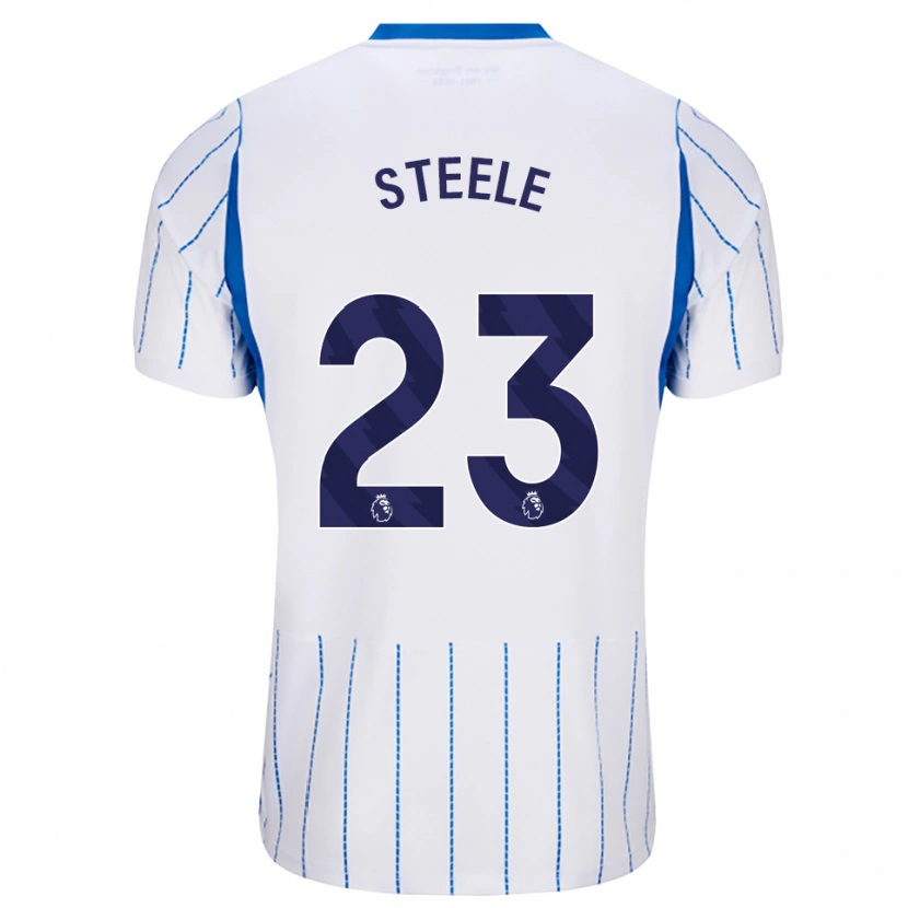 Danxen Kinderen Jason Steele #23 Hemelsblauw Wit Uitshirt Uittenue 2026/27 T-Shirt