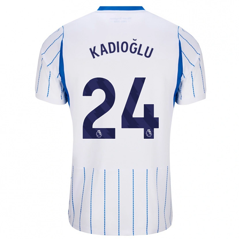 Danxen Kinderen Ferdi Kadıoğlu #24 Hemelsblauw Wit Uitshirt Uittenue 2026/27 T-Shirt