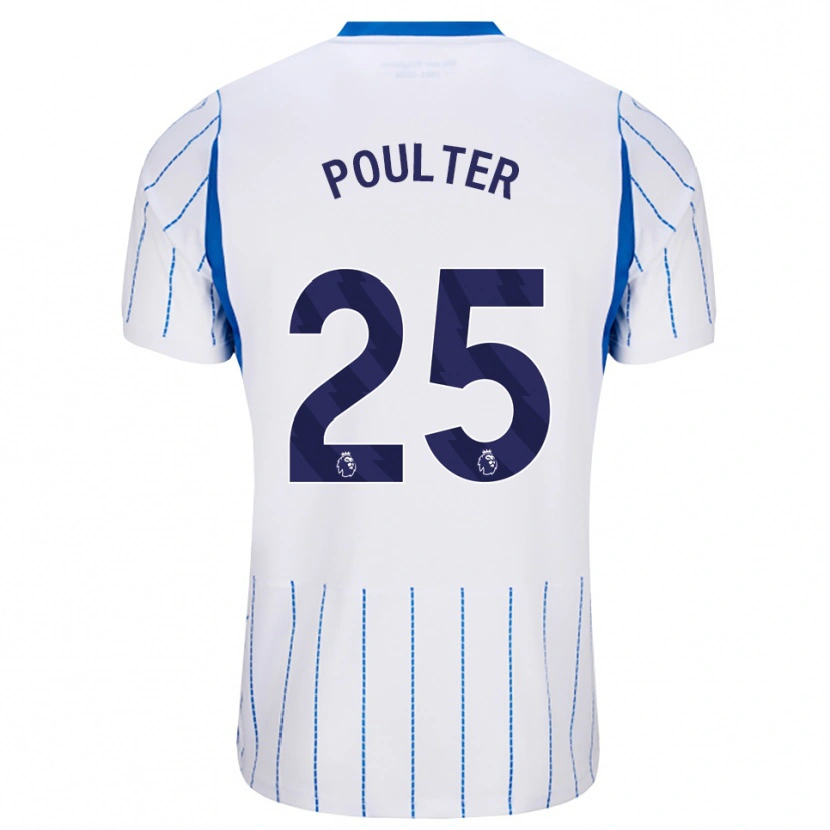 Danxen Kinderen Hannah Poulter #25 Hemelsblauw Wit Uitshirt Uittenue 2026/27 T-Shirt