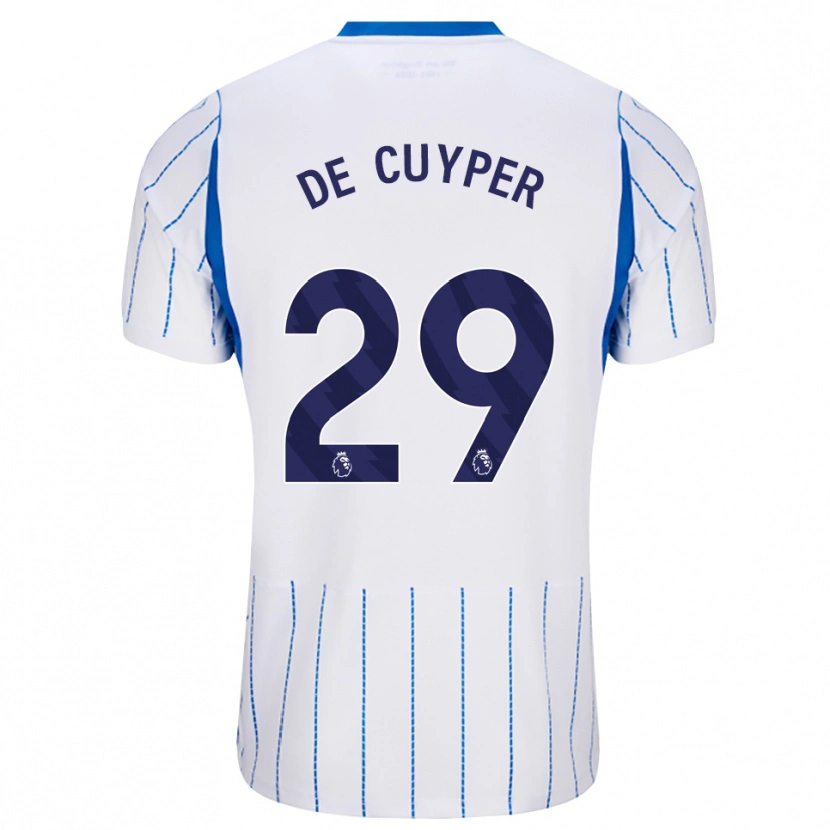 Danxen Kinderen Maxim De Cuyper #29 Hemelsblauw Wit Uitshirt Uittenue 2026/27 T-Shirt