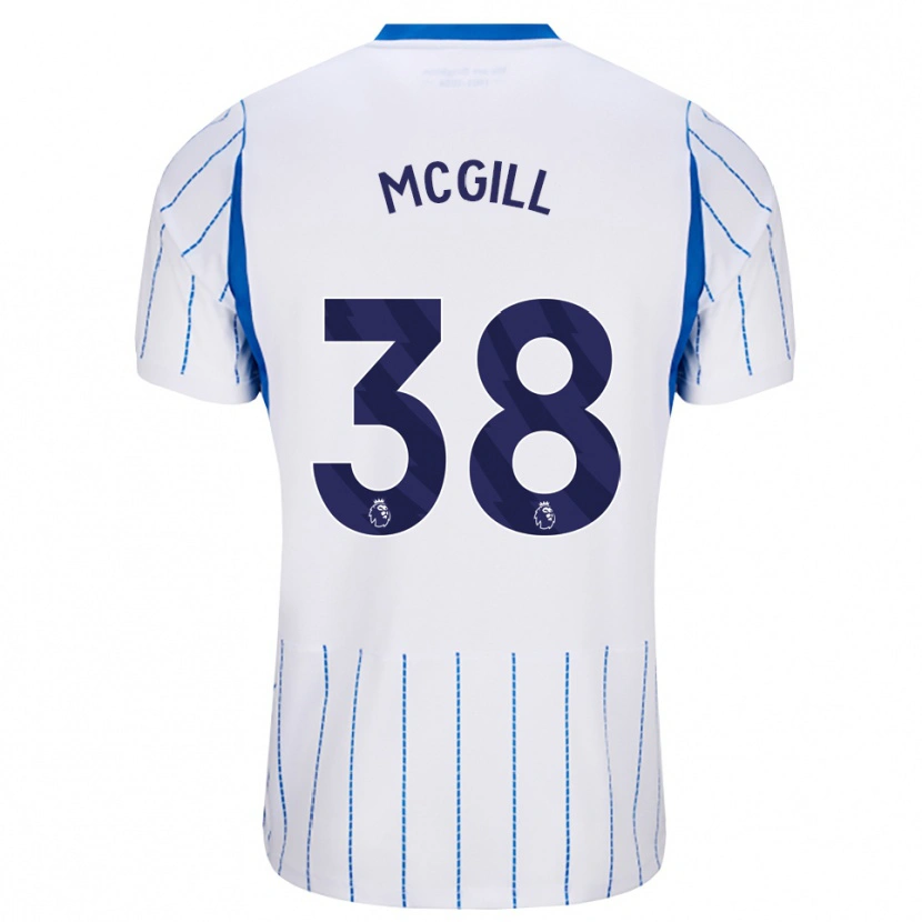Danxen Kinderen Tom Mcgill #38 Hemelsblauw Wit Uitshirt Uittenue 2026/27 T-Shirt