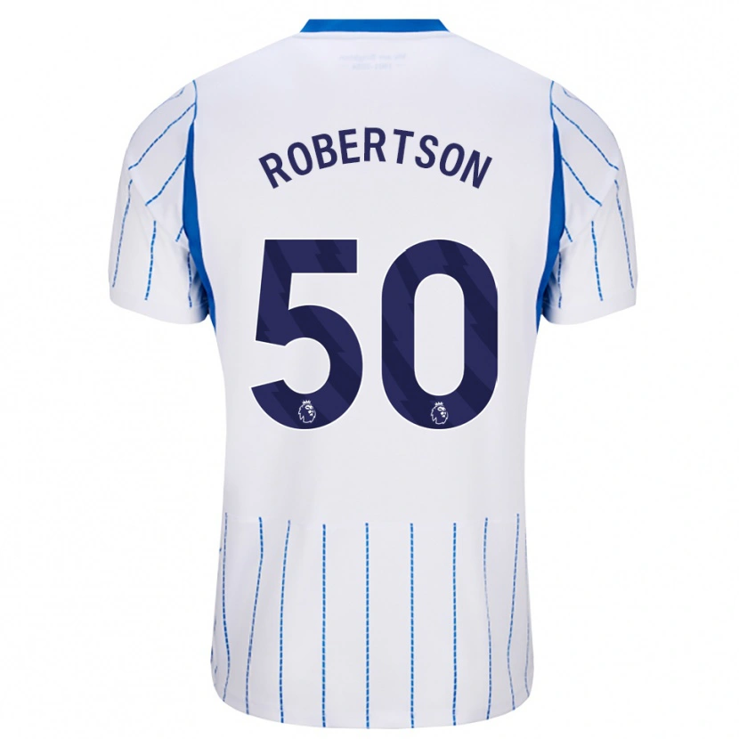 Danxen Kinderen Josh Robertson #50 Hemelsblauw Wit Uitshirt Uittenue 2026/27 T-Shirt