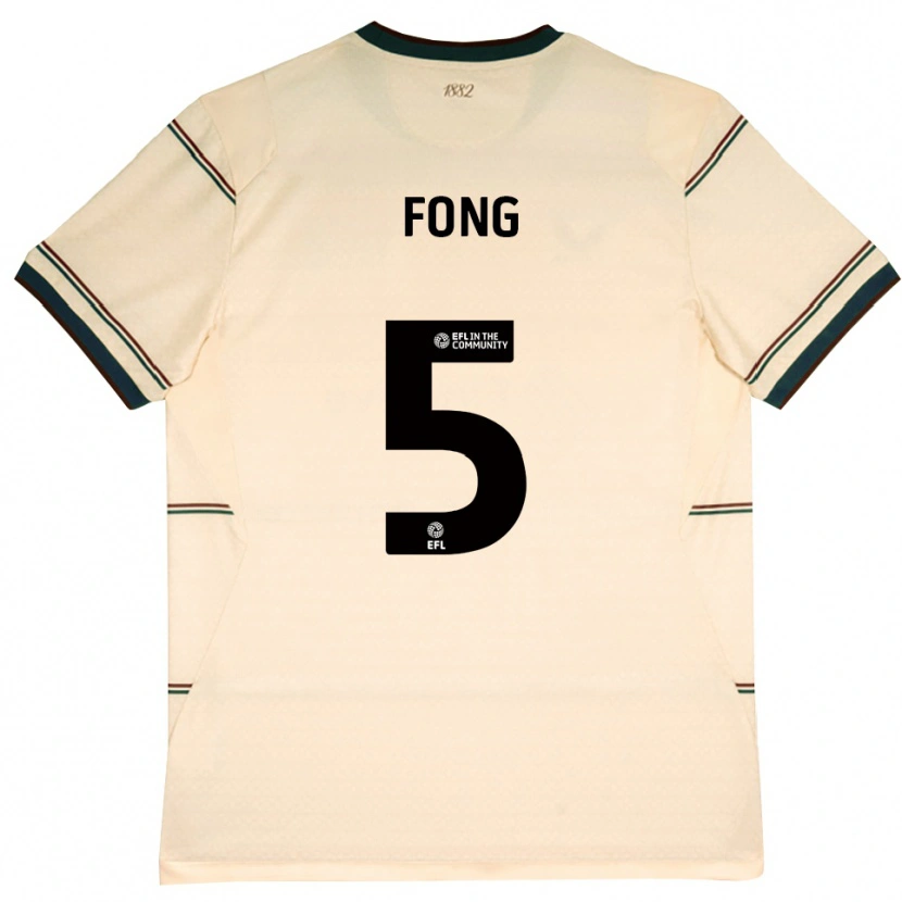 Danxen Kinderen Luca Fong #5 Beige Bordeaux Uitshirt Uittenue 2026/27 T-Shirt
