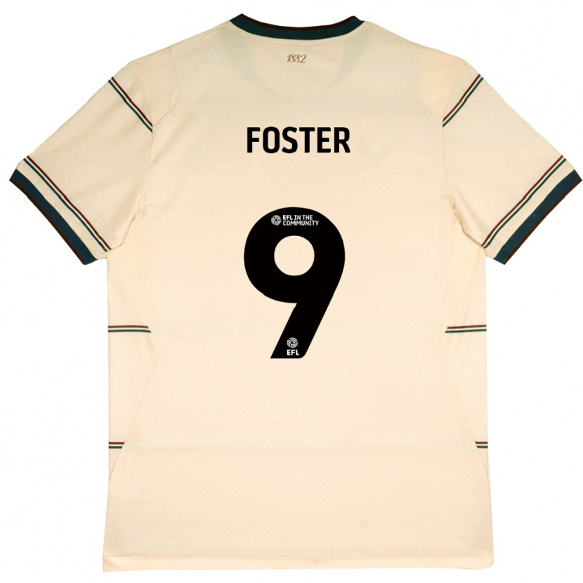 Danxen Kinderen Lyle Foster #9 Beige Bordeaux Uitshirt Uittenue 2026/27 T-Shirt