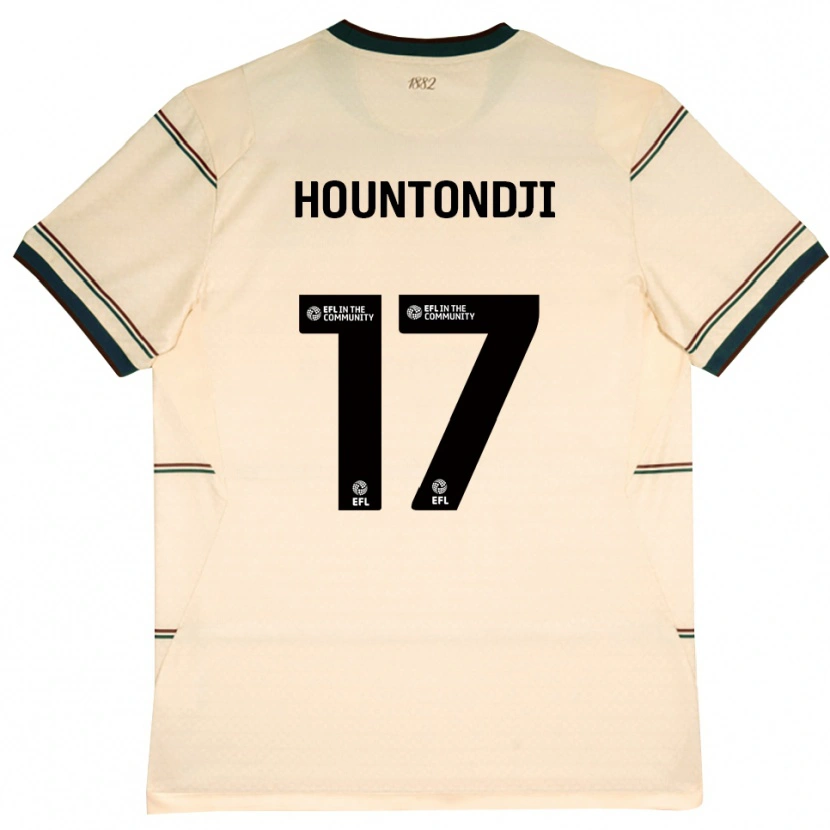 Danxen Kinderen Andréas Hountondji #17 Beige Bordeaux Uitshirt Uittenue 2026/27 T-Shirt