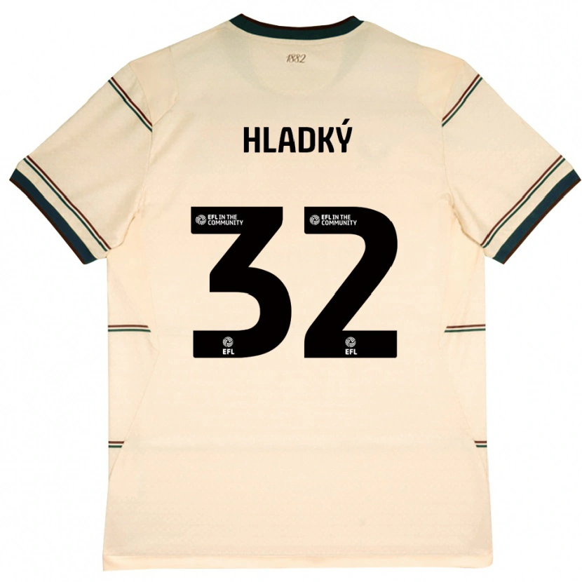 Danxen Kinderen Vaclav Hladky #32 Beige Bordeaux Uitshirt Uittenue 2026/27 T-Shirt