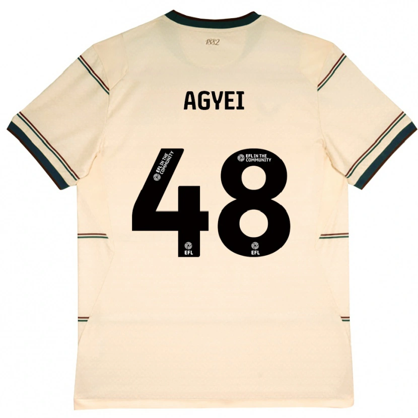 Danxen Kinderen Enock Agyei #48 Beige Bordeaux Uitshirt Uittenue 2026/27 T-Shirt