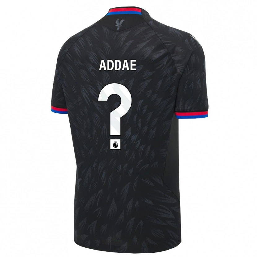 Danxen Kinderen Joshua Addae #0 Zwart Blauw Rood Uitshirt Uittenue 2026/27 T-Shirt