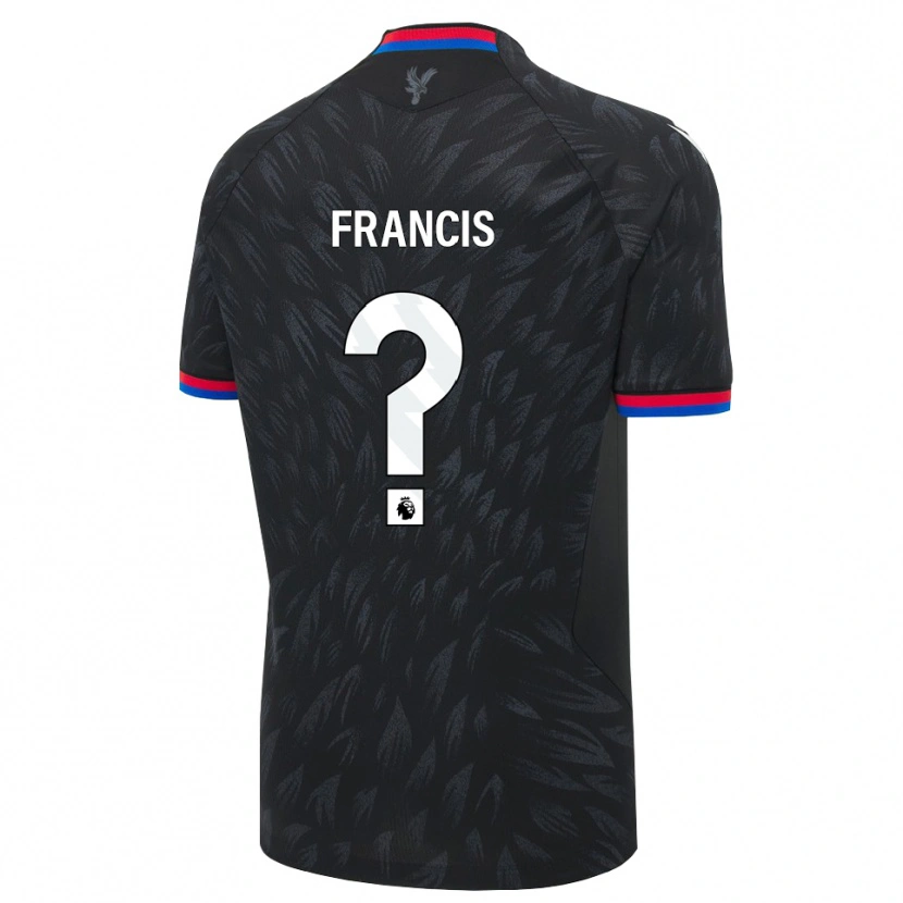 Danxen Kinderen Chris Francis #0 Zwart Blauw Rood Uitshirt Uittenue 2026/27 T-Shirt
