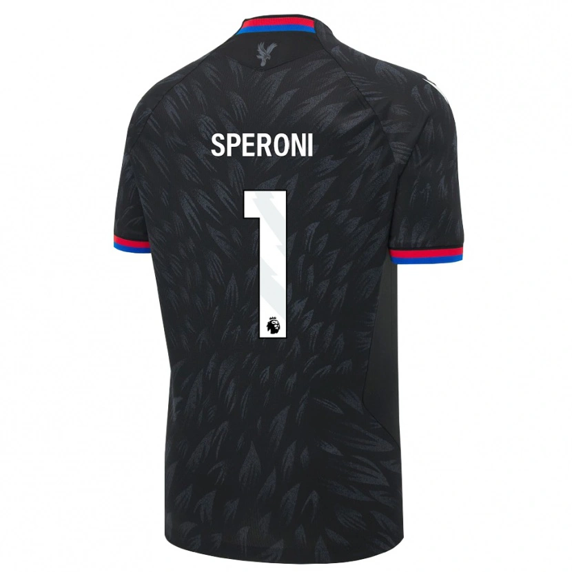 Danxen Kinderen Thiago Speroni #1 Zwart Blauw Rood Uitshirt Uittenue 2026/27 T-Shirt