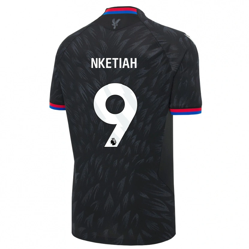 Danxen Kinderen Eddie Nketiah #9 Zwart Blauw Rood Uitshirt Uittenue 2026/27 T-Shirt