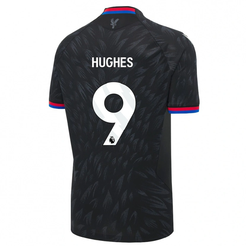 Danxen Kinderen Elise Hughes #9 Zwart Blauw Rood Uitshirt Uittenue 2026/27 T-Shirt