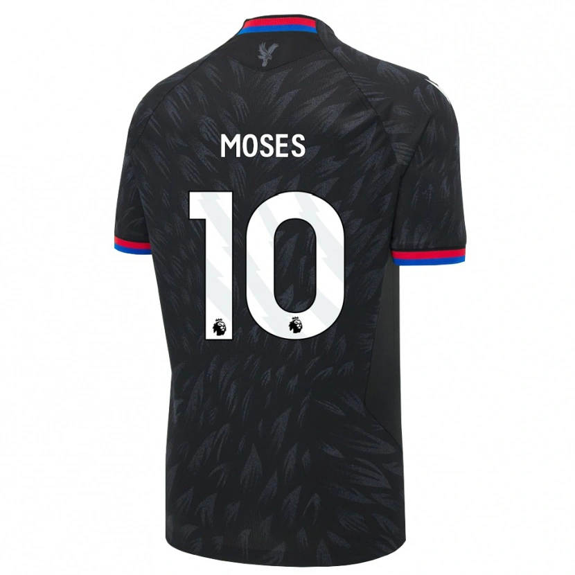Danxen Kinderen Kayden Moses #10 Zwart Blauw Rood Uitshirt Uittenue 2026/27 T-Shirt