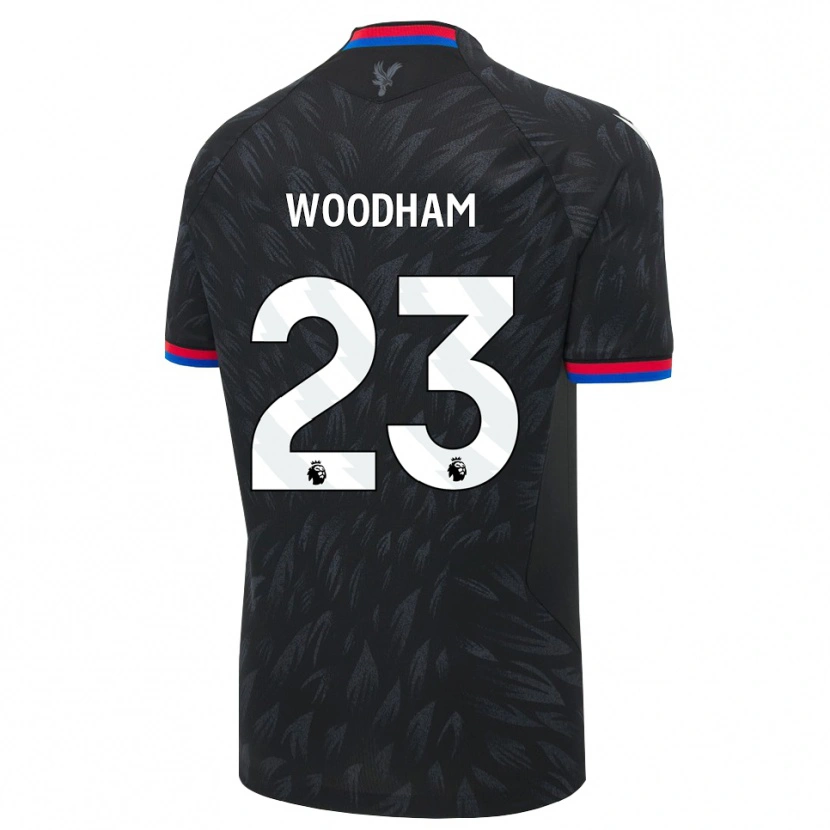 Danxen Kinderen Lily Woodham #23 Zwart Blauw Rood Uitshirt Uittenue 2026/27 T-Shirt