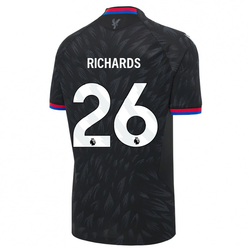 Danxen Kinderen Chris Richards #26 Zwart Blauw Rood Uitshirt Uittenue 2026/27 T-Shirt