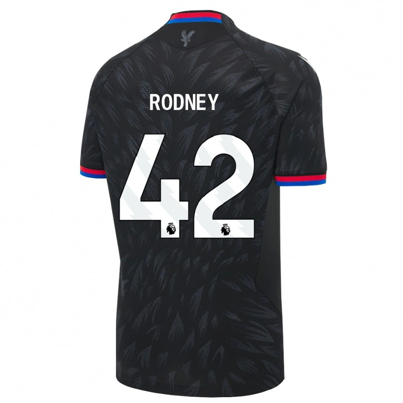 Danxen Kinderen Kaden Rodney #42 Zwart Blauw Rood Uitshirt Uittenue 2026/27 T-Shirt