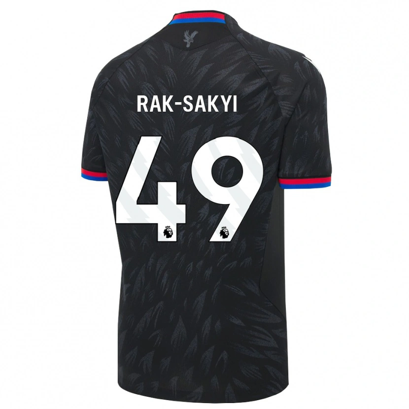 Danxen Kinderen Jesurun Rak-Sakyi #49 Zwart Blauw Rood Uitshirt Uittenue 2026/27 T-Shirt