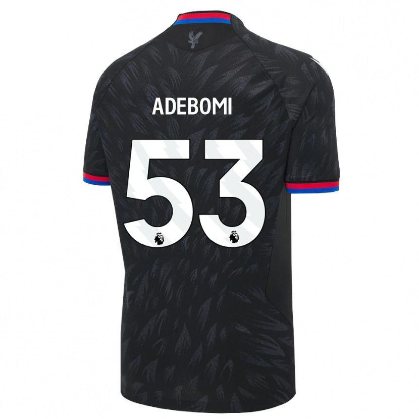 Danxen Kinderen Ademola Ola Adebomi #53 Zwart Blauw Rood Uitshirt Uittenue 2026/27 T-Shirt