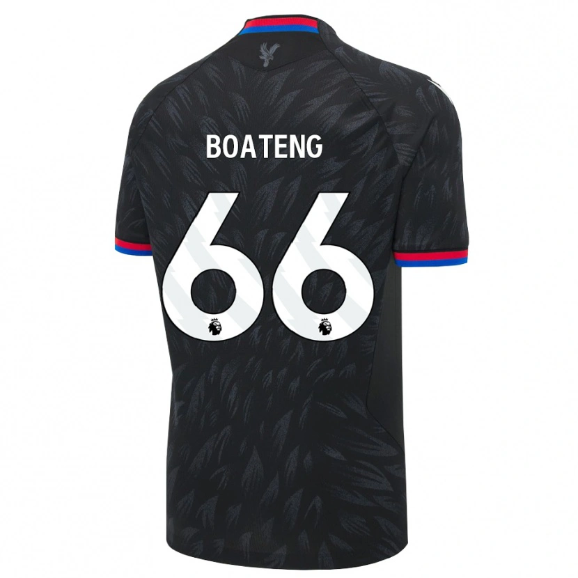Danxen Kinderen David Boateng #66 Zwart Blauw Rood Uitshirt Uittenue 2026/27 T-Shirt