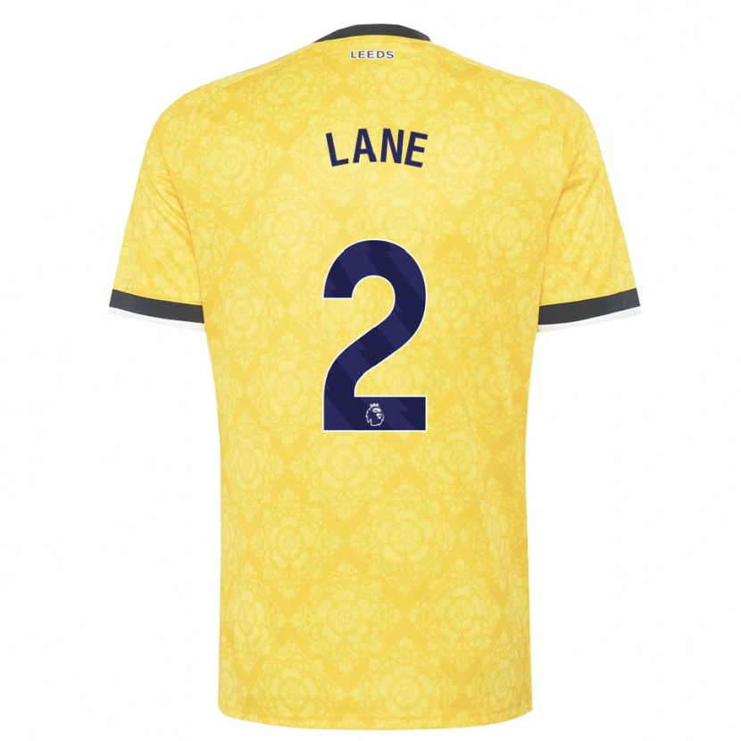 Danxen Kinderen Freddie Lane #2 Geel Wit Zwart Uitshirt Uittenue 2026/27 T-Shirt