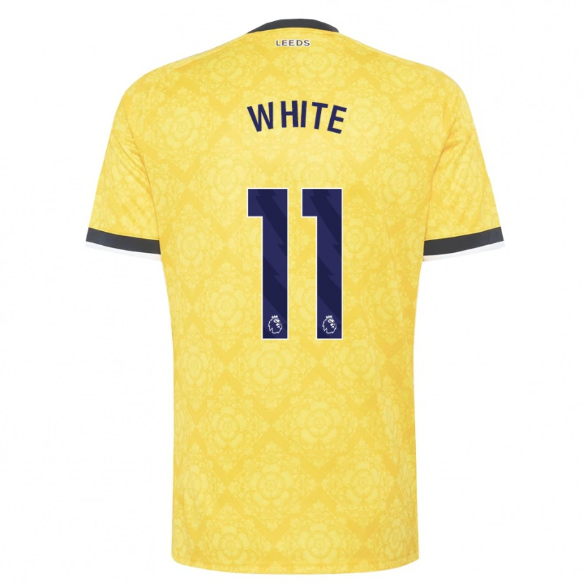 Danxen Kinderen Logan White #11 Geel Wit Zwart Uitshirt Uittenue 2026/27 T-Shirt