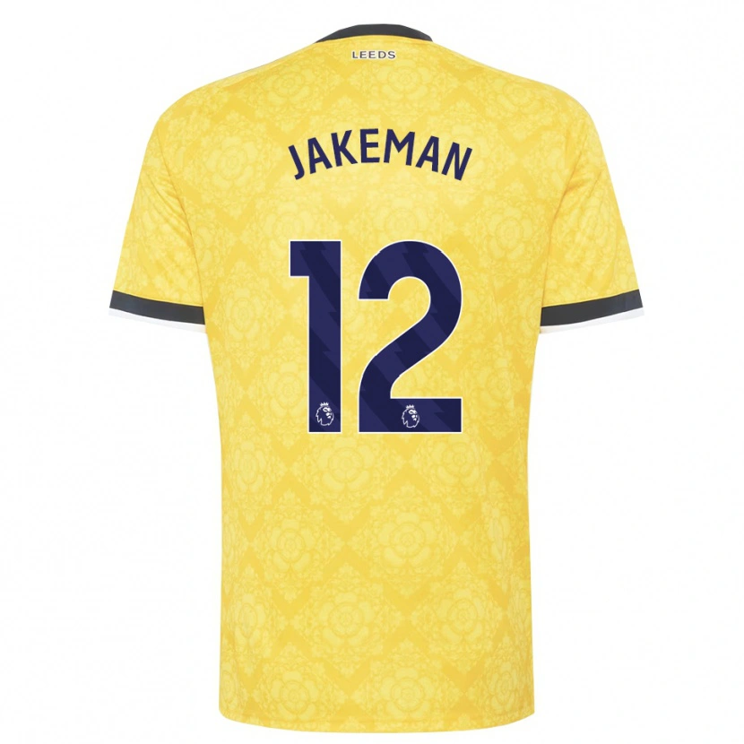 Danxen Kinderen Harriet Jakeman #12 Geel Wit Zwart Uitshirt Uittenue 2026/27 T-Shirt