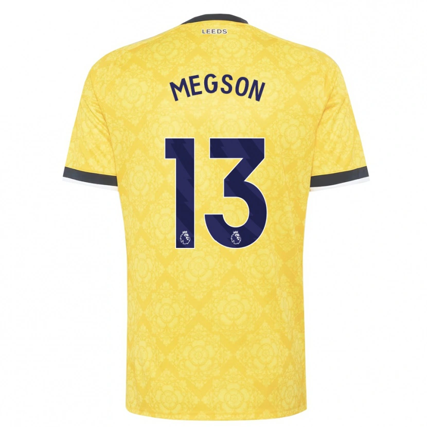 Danxen Kinderen Miller Megson #13 Geel Wit Zwart Uitshirt Uittenue 2026/27 T-Shirt