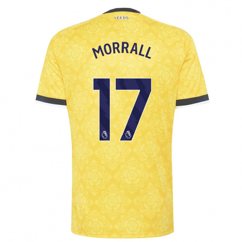 Danxen Kinderen Kai Morrall #17 Geel Wit Zwart Uitshirt Uittenue 2026/27 T-Shirt