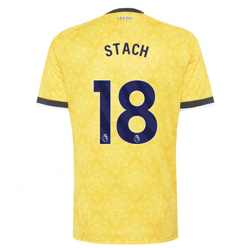 Danxen Kinderen Anton Stach #18 Geel Wit Zwart Uitshirt Uittenue 2026/27 T-Shirt