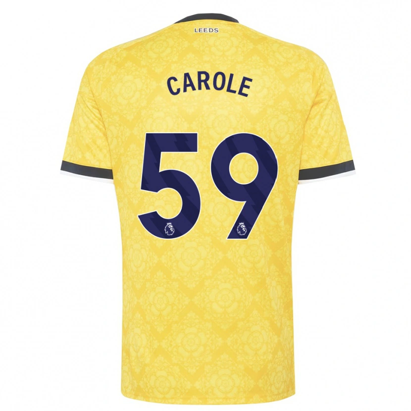 Danxen Kinderen Keenan Carole #59 Geel Wit Zwart Uitshirt Uittenue 2026/27 T-Shirt