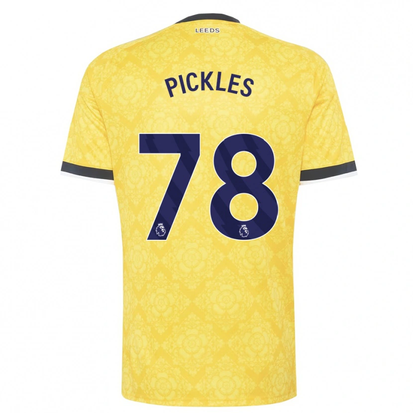 Danxen Kinderen Ollie Pickles #78 Geel Wit Zwart Uitshirt Uittenue 2026/27 T-Shirt