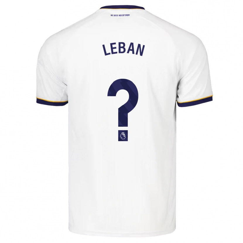 Danxen Kinderen Zan-Luk Leban #0 Middernachtblauw Wit Geel Uitshirt Uittenue 2026/27 T-Shirt